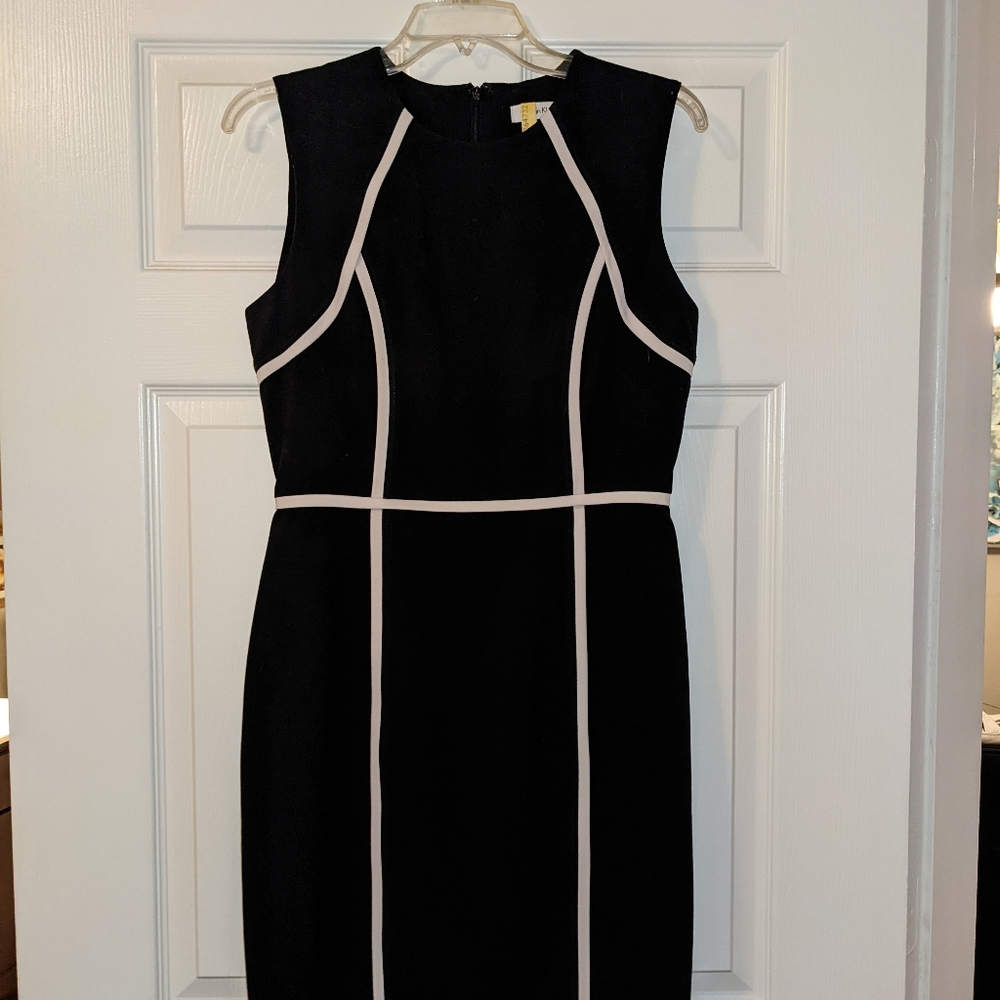 Calvin Klein black sheath dress size 6